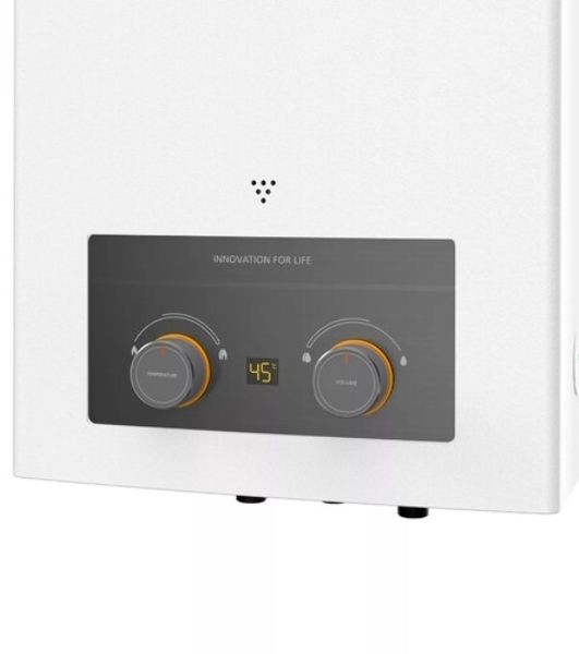 Водонагреватель газовый Midea MGIWH-10-OC FLY белый, проточный, 10 л/мин, 19,5 кВт