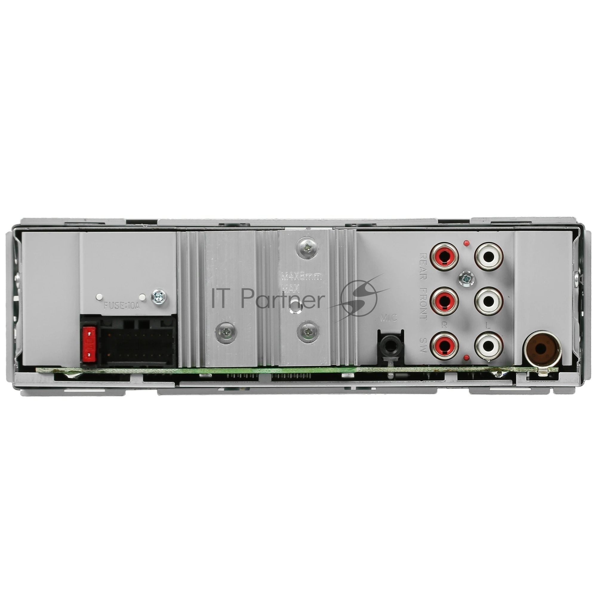 Автомагнитола Kenwood KMM-BT408, 1 DIN, Bluetooth, USB Type-A, AUX, съёмная панель
