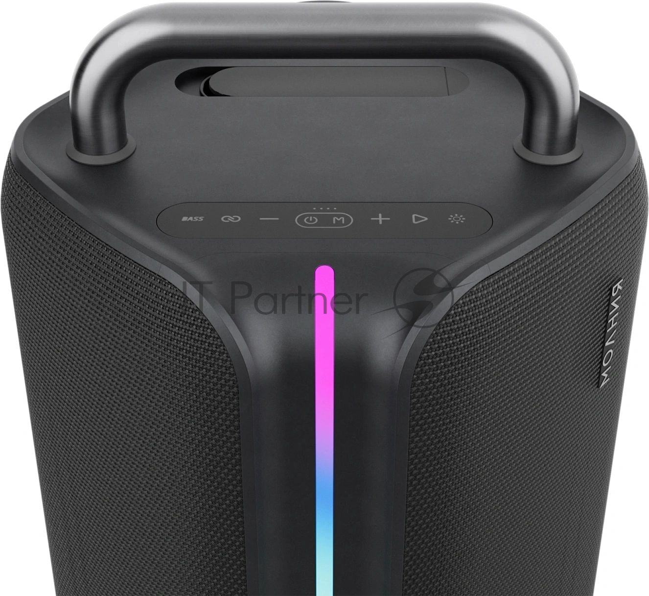 Колонка портативная Ural Молния Бит черный 420W 1.1 BT/3.5Jack/USB-C 10м 8000mAh (без.бат)