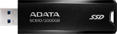 Внешний SSD ADATA SC610, 2TB, USB 3.2 Gen 2 Type-A, R/W 550/500, черный
