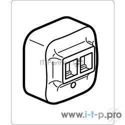 Электроустановочные изделия Legrand 782228 Двойная розетка RJ45 (Белая)