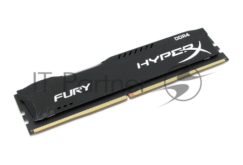Оперативная память Kingston HyperX FURY Black, DDR4, 8GB (2x4 GB), 2666 MHz, CL16, радиатор, черный