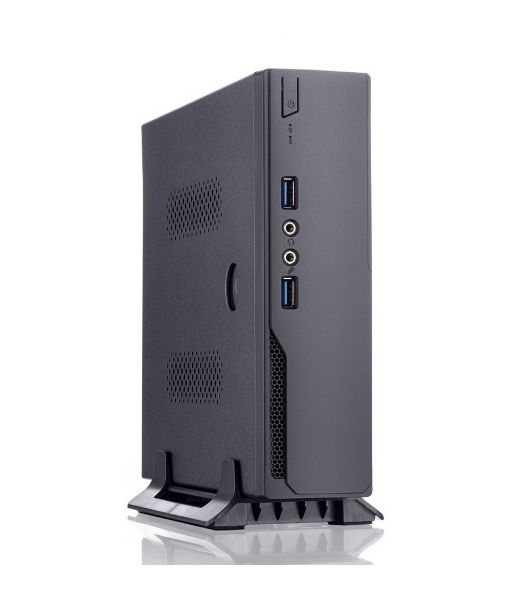 Корпус Foxline FL-L01-AD120-D65, USFF Desktop, чёрный, БП 120 Вт (внешний адаптер)