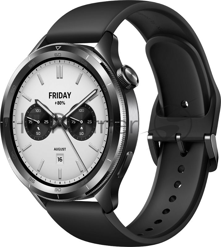 Смарт-часы Xiaomi Watch S4 47мм 1.43" AMOLED корп.черный рем.черный (BHR9195GL)