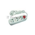 Удлинитель 3х2 м с заземл. с выкл. 16А IP20 Makel MGP212