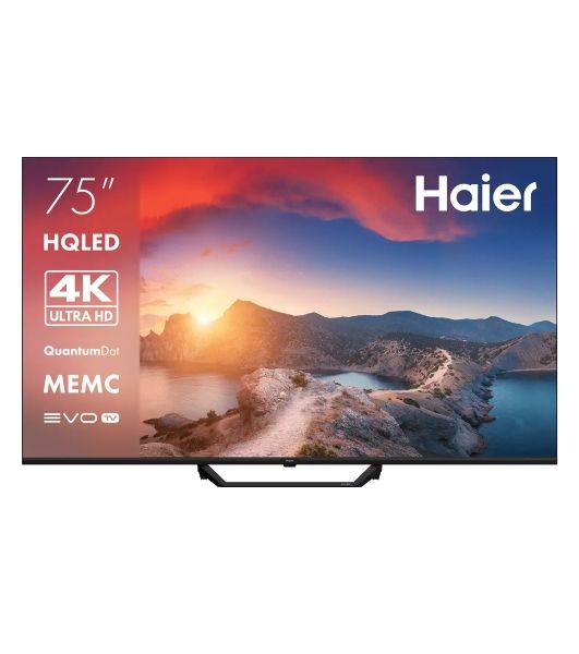 Телевизор Haier 75" S2 Pro DH1WVFD02RU черный QLED 4K UHD 60Hz Smart TV 2GB/16GB