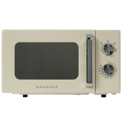 Микроволновая печь Gorenje MO20E1HRL бежевый, 20 л, 700 Вт, переключатели - поворотный механизм