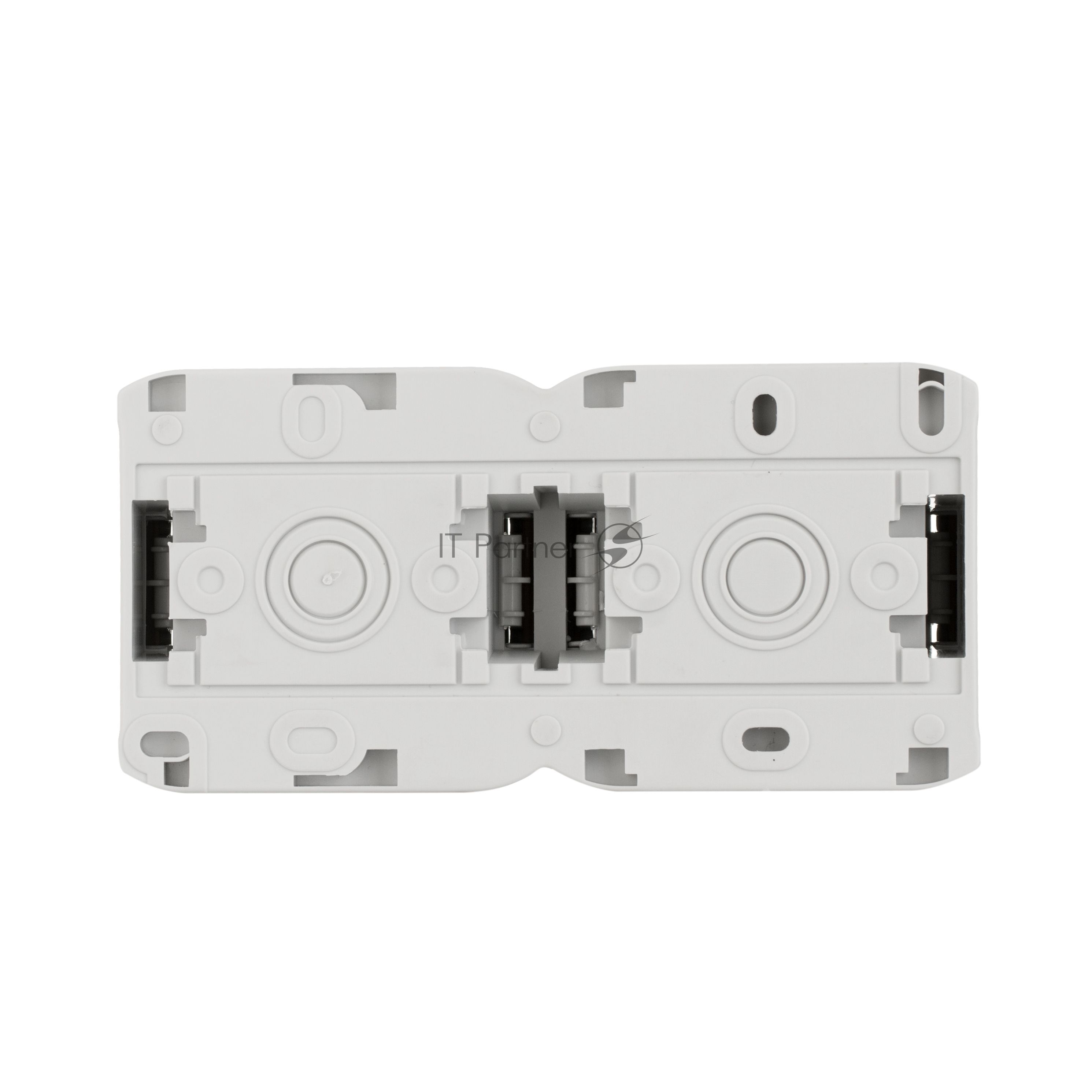 Электроустановочные изделия Legrand Legrand 782353 Розетка двойная с заземлением шторок IP44 (Серый)