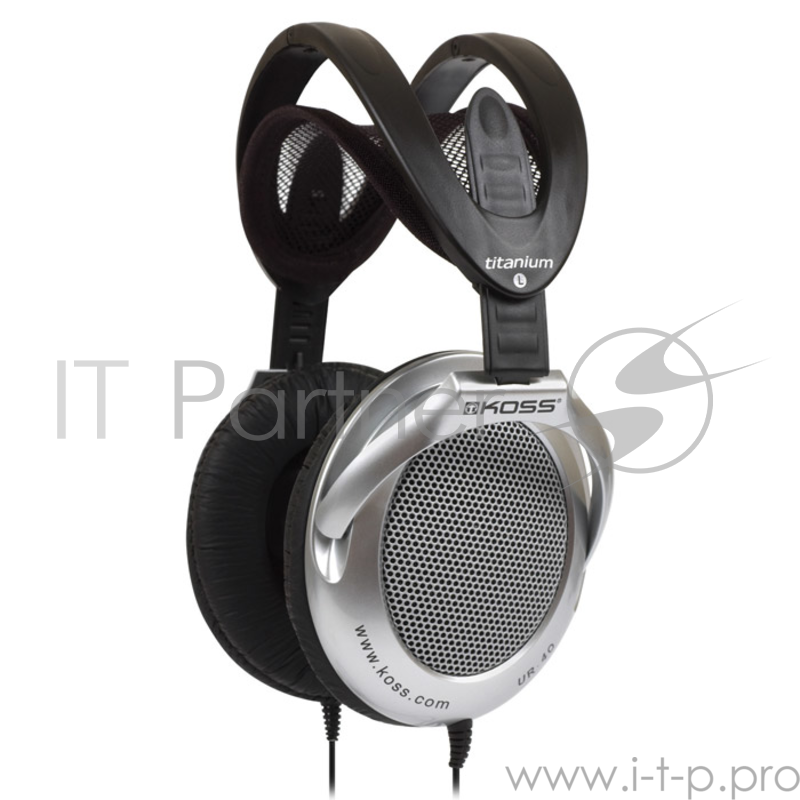 Проводные наушники Koss UR40 черный, полноразмерные, Jack 3.5 мм, складная конструкция