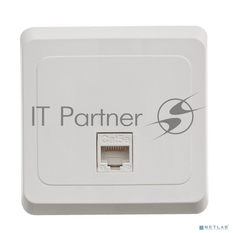 Розетка О/У компьютерная RJ45 ЭТЮД О/У белый кат.5E KOMA-001B Schneider Electric