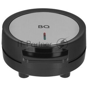 Вафельница BQ ST1009 черный/стальной, WAFFLE. 1000 Вт, приготовление 4 вафель одновременно, антипригарное покрытие панелей Non-Stick PRO, равномерный нагрев, теплоизолированная ручка, противоскользящие ножки, 2 индикатора работы: нагрева и питания, диапаз