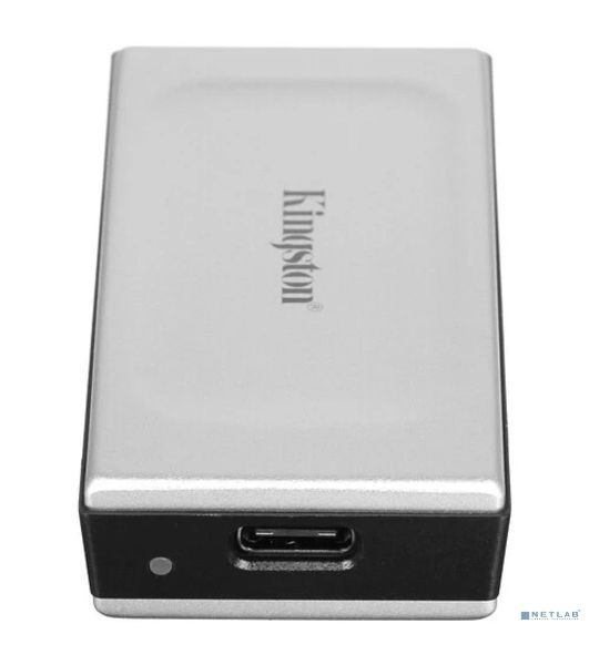Внешний SSD Kingston External SSD 2TB XS2000 BOC, Type-C, USB 3.2 Gen 2x2, R/W 2000/2000MB/s, IP55, 70x33x14мм, Silver (60 мес)