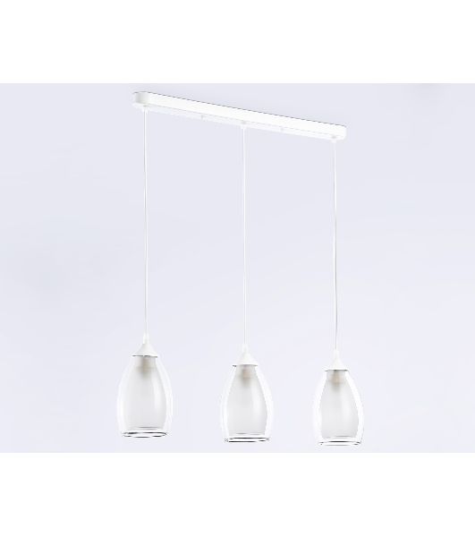 Светильник Ambrella light TR3536/3 WH/CL/FR белый/прозрачный/белый матовый E27*3 max 40W 640*120*820