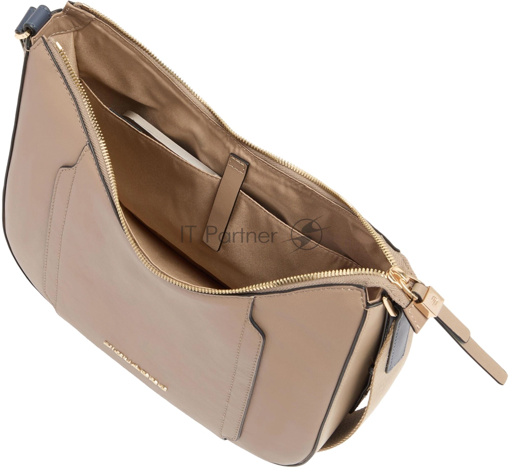 Сумка кросс-боди женская Piquadro Circle BD6657W92/TOBLU бежевая/голубая натур.кожа