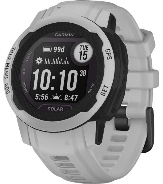 Умные часы Garmin Instinct 2S Solar Surf Edition Ericeira, 0.79" PMOLED, Wi-Fi, Bluetooth 4.2, NFC, IP68, черный / серый