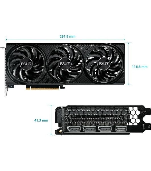Видеокарта Palit PCI-E 5.0 RTX 5060Ti INFINITY 3 OC NVIDIA GeForce RTX 5060TI 16Gb 128bit GDDR7 2407/28000 HDMIx1 DPx3 HDCP Ret