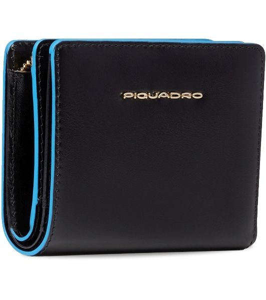 Кошелек женский Piquadro Blue Square PD6660B2R/N черный натур.кожа