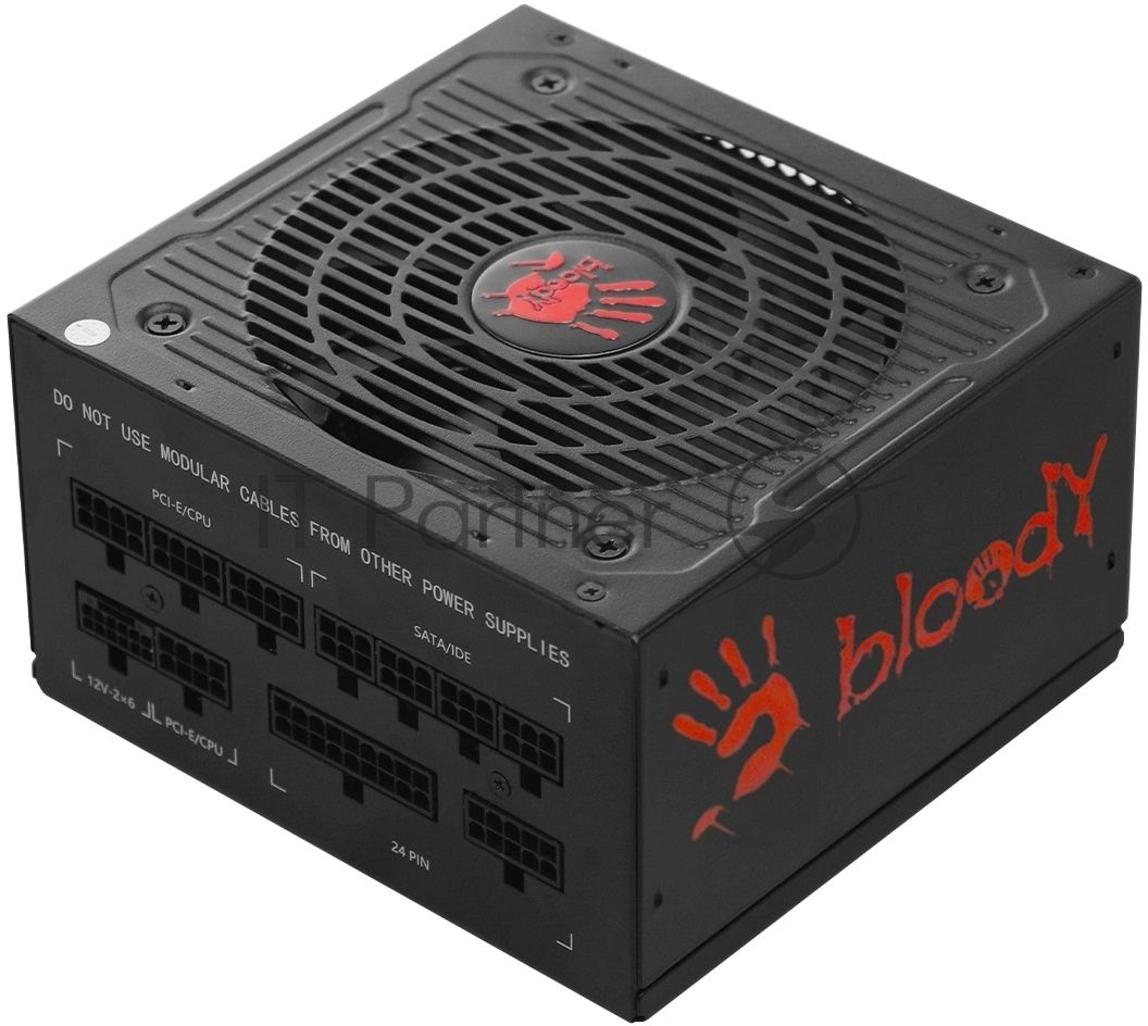 Блок питания Bloody BD-PS750G, 750Вт, 80 PLUS Gold, 120мм, черный