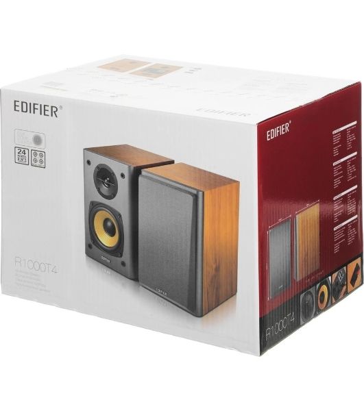 Колонки Edifier R1000T4 Wood черный (24W)