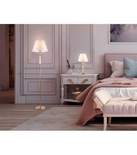 Светильник Ambrella light LH71028 BS/WH латунь/белый E27 max 60W D360*1550