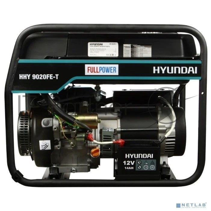 Электрогенератор бензиновый Hyundai HHY 9020FE-T, 6.5 кВт, 74 дБ, 86 кг