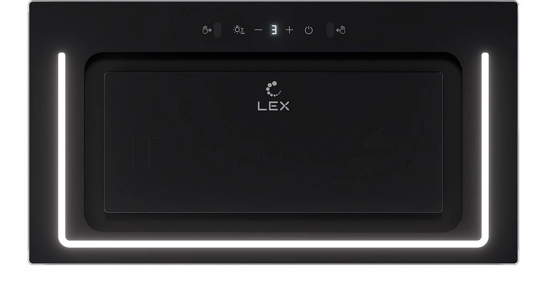 Вытяжка встраиваемая Lex Nova 600 Inverter BL черный управление: сенсорное (1 мотор)