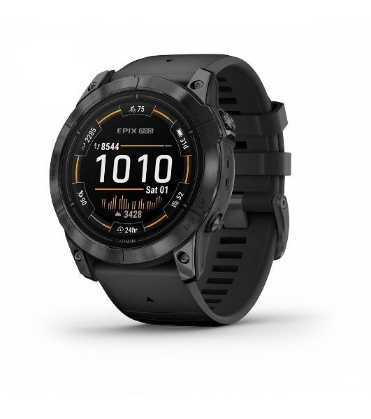 Умные часы Garmin Epix Pro Gen 2 Standard Edition, 1.4" AMOLED, ANT+, Bluetooth, GPS, NFC, Wi-Fi, 10 ATM, серый / черный