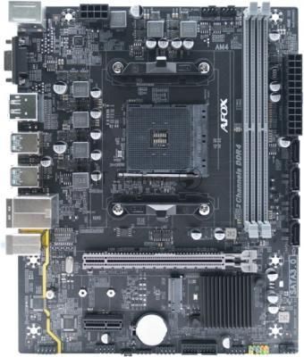 Материнская плата AFOX B550-MA-V4, AM4, AMD B550, 2xDDR4, 4xSATA, 1xM.2, 1xPCIe 3.0 x16, 1xPCIe 3.0 x1, D-Sub, DisplayPort, HDMI, 1x 1Gb LAN, 6xUSB, 5.1, microATX