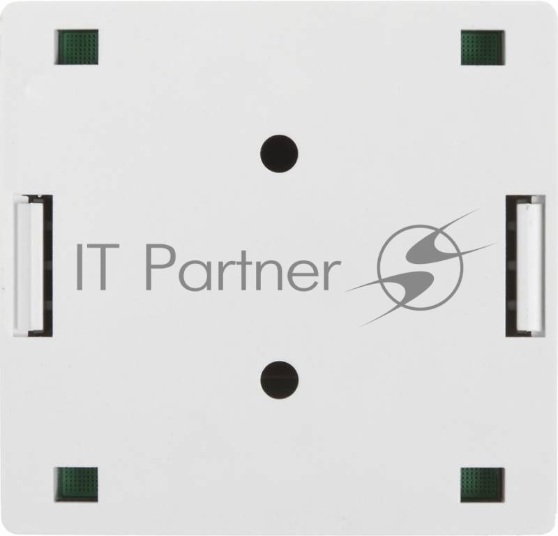 Розетка TWT (TWT-SM2-4545-WH) настенная 2 порта RJ-45 категории 5е. UTP. белая
