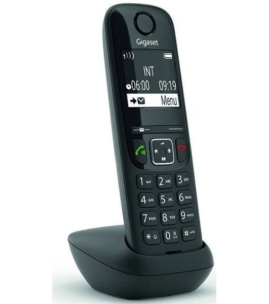 Дополнительная трубка Dect Gigaset AS690HX черный для AS690