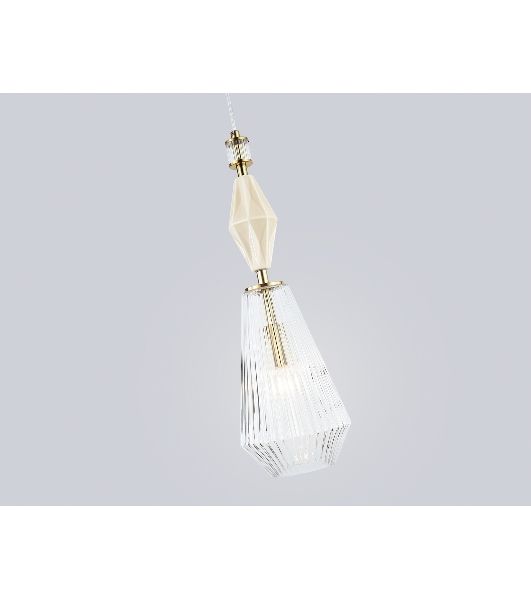 Светильник Ambrella light LH53181 BS/CL латунь/прозрачный E14 max 40W D140*1950