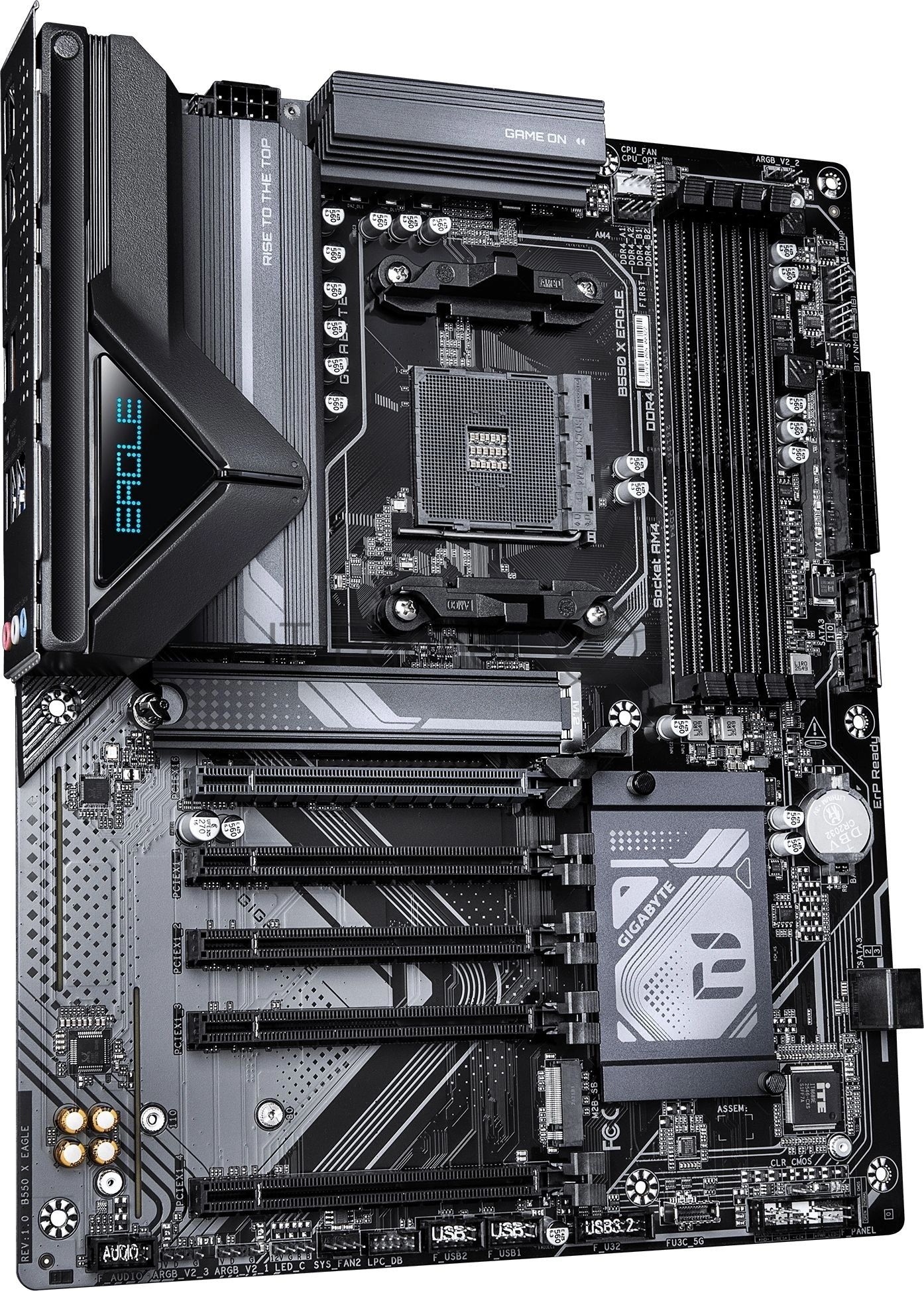 Материнская плата Gigabyte B550 X EAGLE, AM4, AMD B550, 4xDDR4, 4xSATA, 2xM.2, 5xPCIe x16 (1x4.0, 4x3.0), 1xHDMI, 1x 2.5Gb LAN, 4xUSB 2.0, 3xUSB 3.2 Gen 1, 1xUSB 3.2 Gen 2, 1xUSB Type-C, 3x3.5 мм, 7.1, ATX