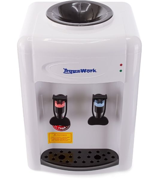 Кулер для воды Aqua Work 0.7-TKR, верхняя загрузка, нагрев 97 °С, без охлаждения, белый/черный