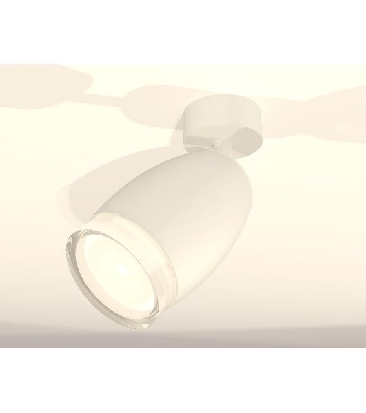 Комплект поворотного светильника Ambrella light XM1122005 SWH/FR/CL белый песок/белый матовый/прозрачный MR16 GU5.3 (A2202, C1122, N7160)