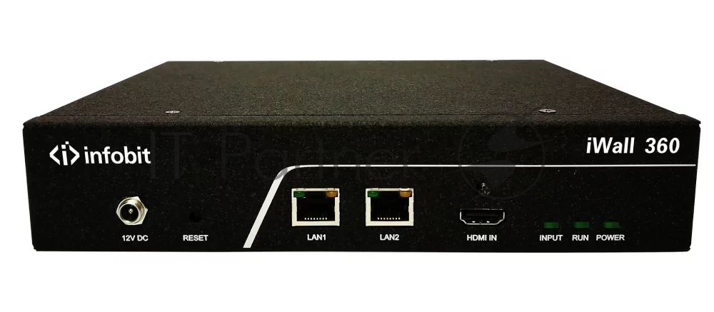 Контроллер видеостены Infobit iWall 360 1 вход 4K HDMI, 4 выхода 1080р, вращение на 360 градусов. Поддержка каскадирования.