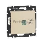 Выключатель Legrand 774310 Valena 10А c подсветкой, сл. кость