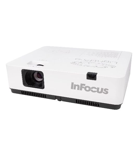 Проектор INFOCUS IN1034 3LCD, 4800 lm, XGA (1024x768), 50000:1, 1.481.78:1,3.5мм in,Composite video,Component,VGA IN х2, HDMI IN, Audio in(RCAх2), USB-A, USB B х2, VGA out, Audio 3.5мм out, лампа 20000ч.(ECO mode), RJ45,RS232, 1x16W, 31дБ, 3,3 кг