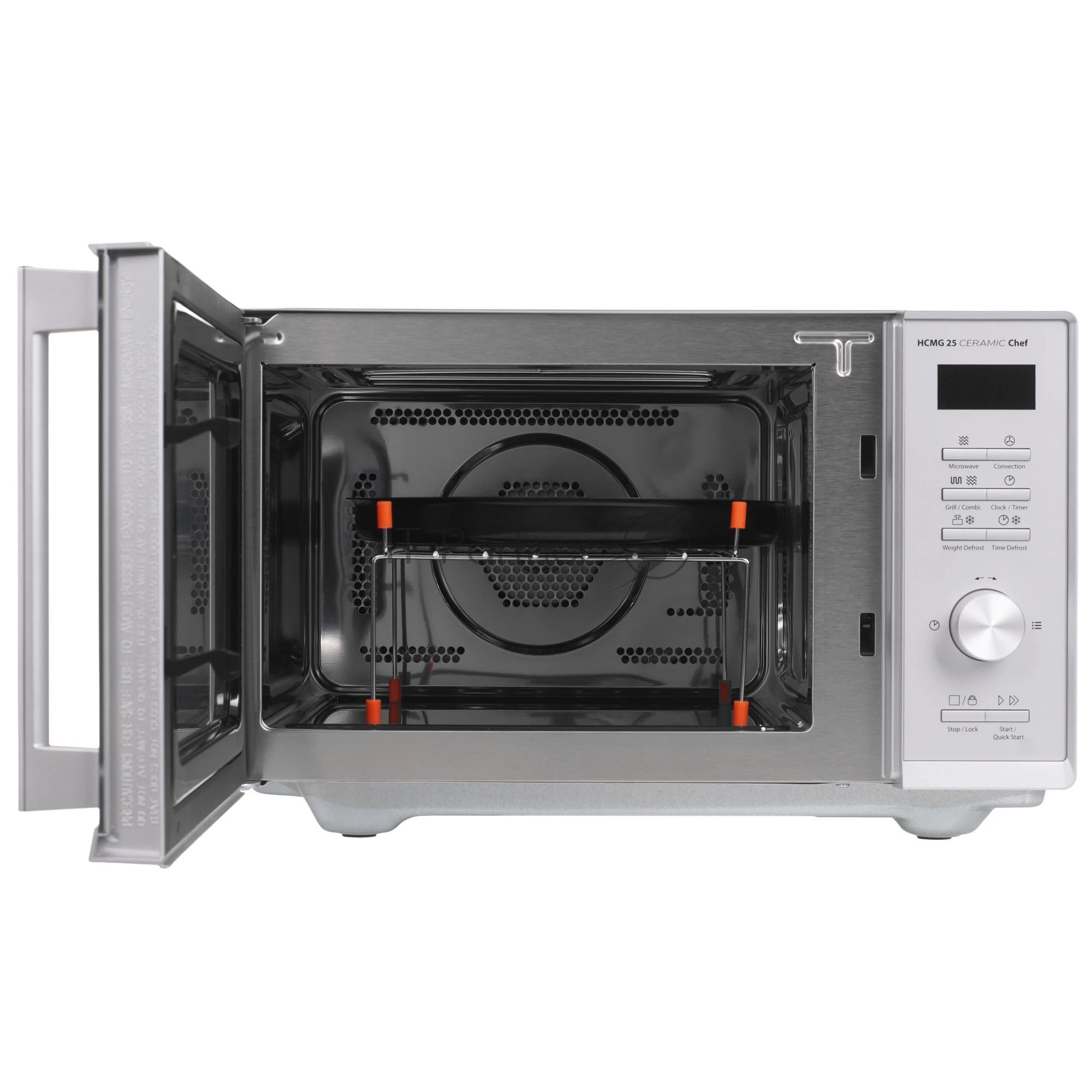 Микроволновая печь CASO HCMG 25 Ceramic Chef серый/черный, 25 л, 900 Вт, переключатели - кнопки