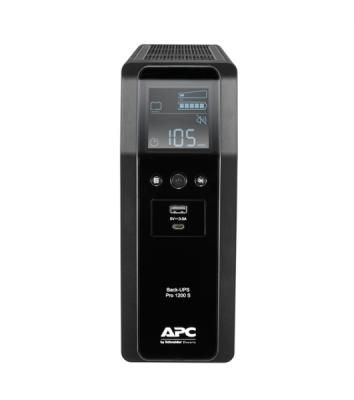 Источик бесперебойного питания APC  Back-UPS Pro BR 1200VA/720W, Sinewave,8xC13 Outlets(2 Surge & 6 batt.), AVR, LCD, Data/DSL protect, USB