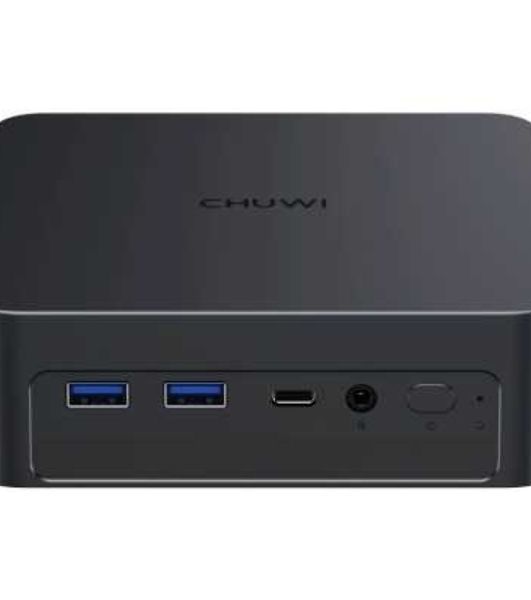 Компьютер Chuwi AuBox Intel Core Ultra 7 256V(2.2Ghz)/16384Mb/1000PCISSDGb/Int:Intel Iris Xe Graphics/BT/WiFi/war 1y/0.865kg/Gray/Win11Pro + DDR5 (no Slots)/USB3.2*5/HDMI*2/DP*1/RJ45*1/WIFI6E,BT5.3/Tipe-C*2/bracket/Aluminum Alloy + Galvanize