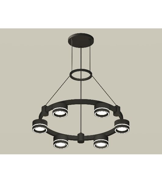 Светильник Ambrella light XR92051201/6 SBK/FR черный песок/белый матовый GX53  (A9205, C9232, N8434)
