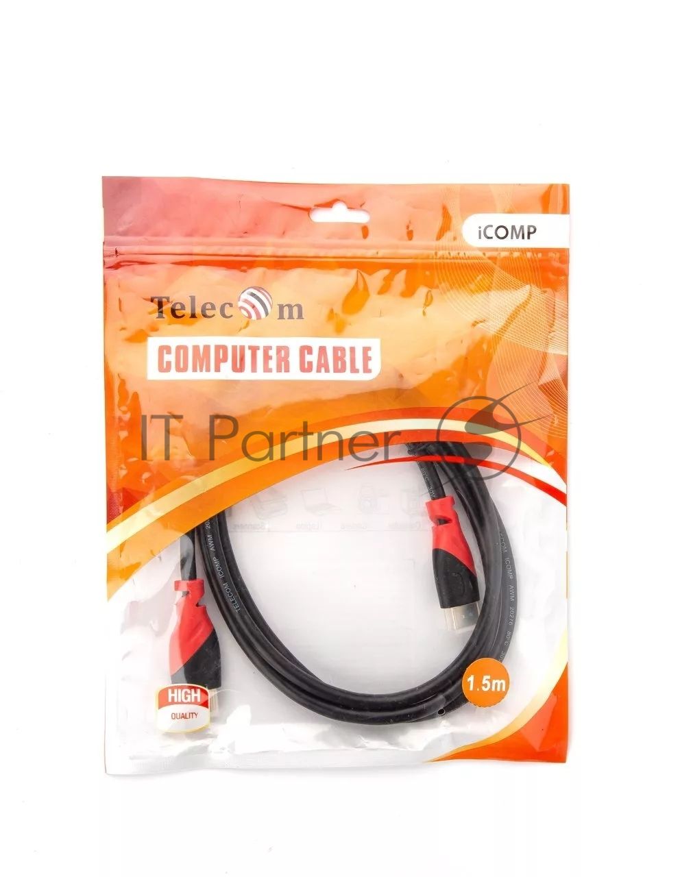 Кабель HDMI-19M --- HDMI-19M ver 2.0 4K*60Hz, 1.5m TELECOM PRO <TCG220-1.5M>