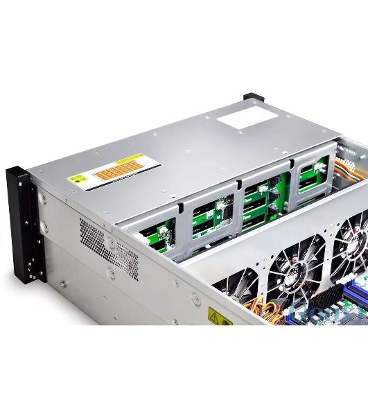 Серверный корпус Gooxi RMC4124-670-HSE-D 4U 24bay chassis,Expander backplane rear 2*2.5"SAS/SATA 1300W 1+1 EU power cables rail kit