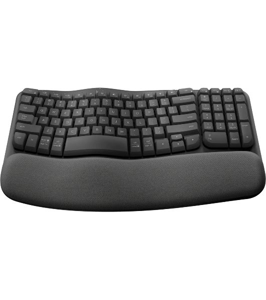 Клавиатура Logitech Wave Keys беспроводная, Bluetooth, радиоканал, серый