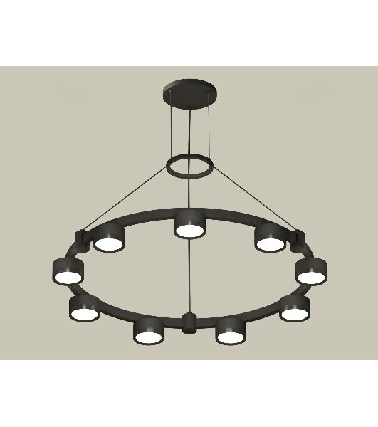 Светильник Ambrella light XR92051800/9 SBK/PBK черный песок/черный полированный GX53 (A9205, C9242, N8113)