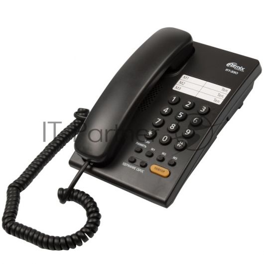 Телефон проводной Ritmix RT-330 черный