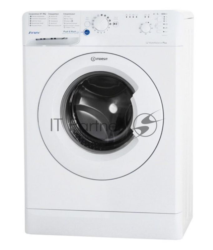 Стиральная машина Indesit BWSB 50851 белая, загрузка фронтальная 5кг, 800 об/мин., класс: A+