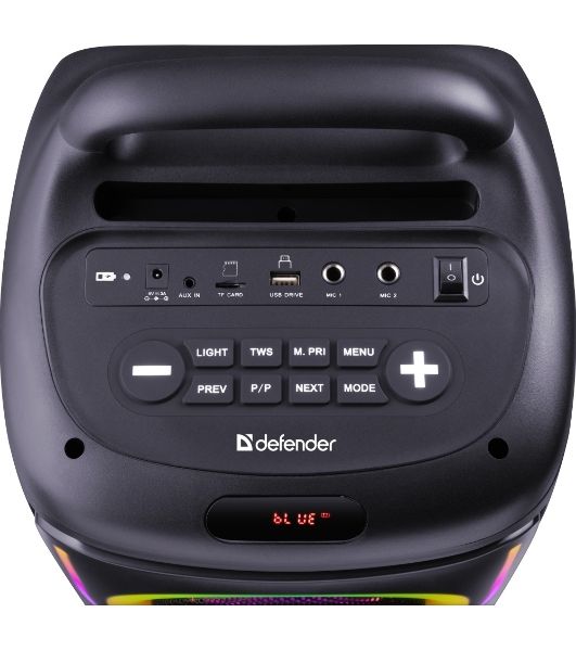 Портативная акустика Defender Boomer 75 75Вт, BT/FM/USB/TF/AUX/straps