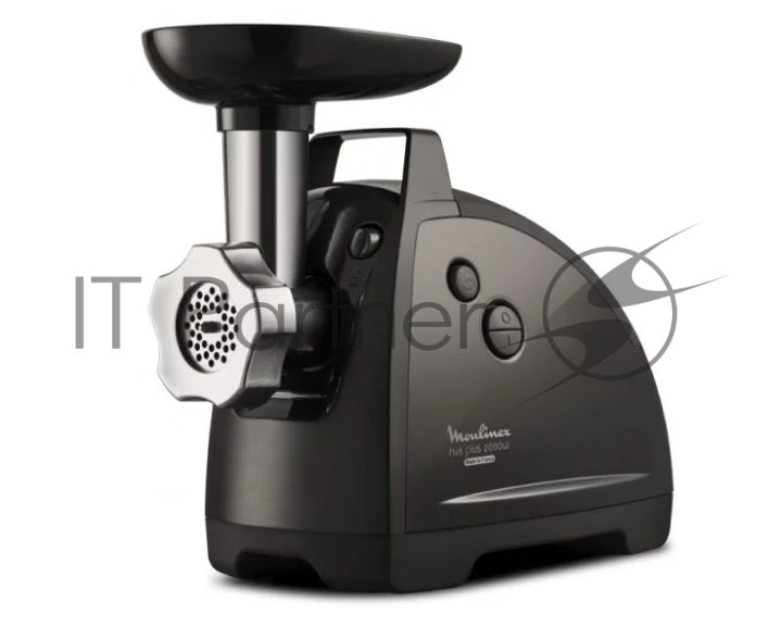Мясорубка электрическая Moulinex ME684832 черный, 2000 Вт, 3.5 кг/мин, реверс, защита от перегрузки, насадки - 10
