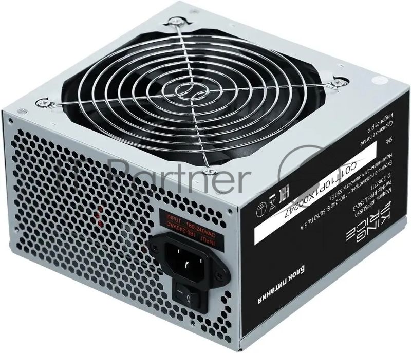 Блок питания KingPrice ATX 550W KPPSU550 (20+4pin) 120мм fan 4xSATA
